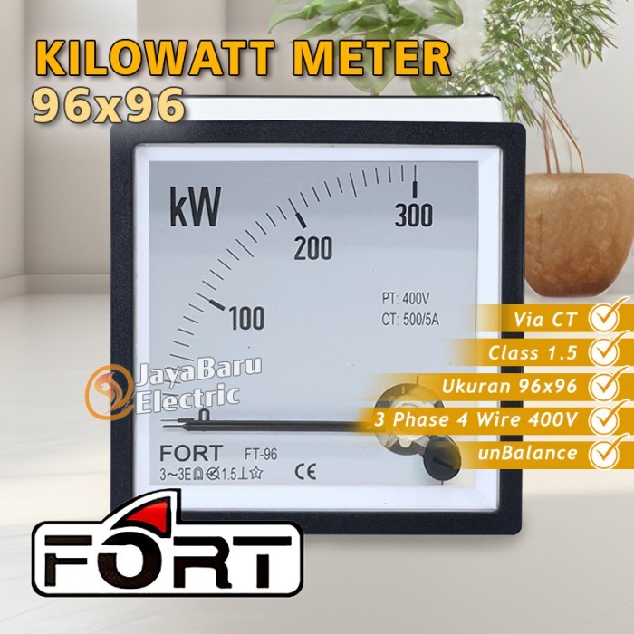 Kilowatt KW Meter KWMeter Analog FORT 96x96