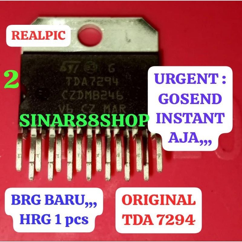 TDA7294 ORIGINAL TDA 7294 POWER AMPLIFIER IC TRANSISTOR TR MESIN LAS TRAPO TRAVO IGBT