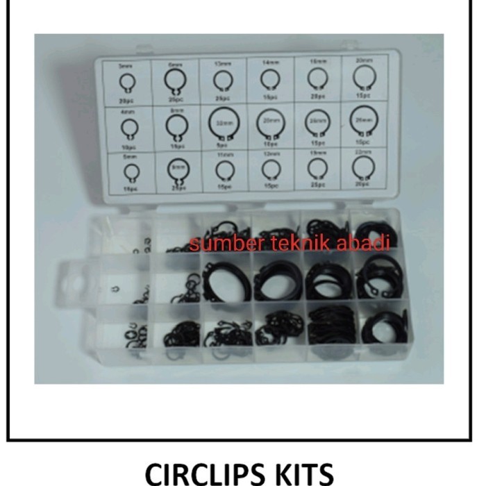 circlip kit / snap ring set / c ring snap per box