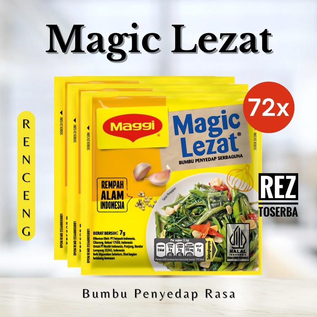 

Magic Lezat isi 72 PCS / Bumbu Penyedap