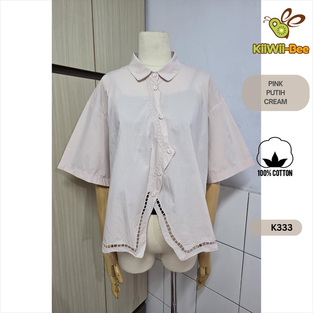 Ammi Kemeja Wanita Motif  Kotak Kecil