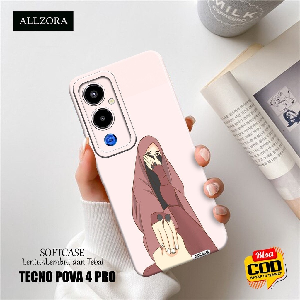 Softcase Hp Tecno Pova 4 Pro Terbaru - Casing Hp Tecno Pova 4 Pro Terbaru - Fashion Case HIJAB - Cas