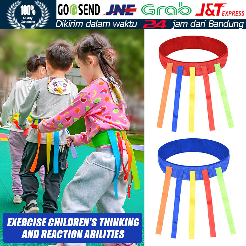 Mainan Anak TK Tail Catch Game / Permainan Olahraga Edukasi Montessori Sensory untuk Aktivitas Outdo