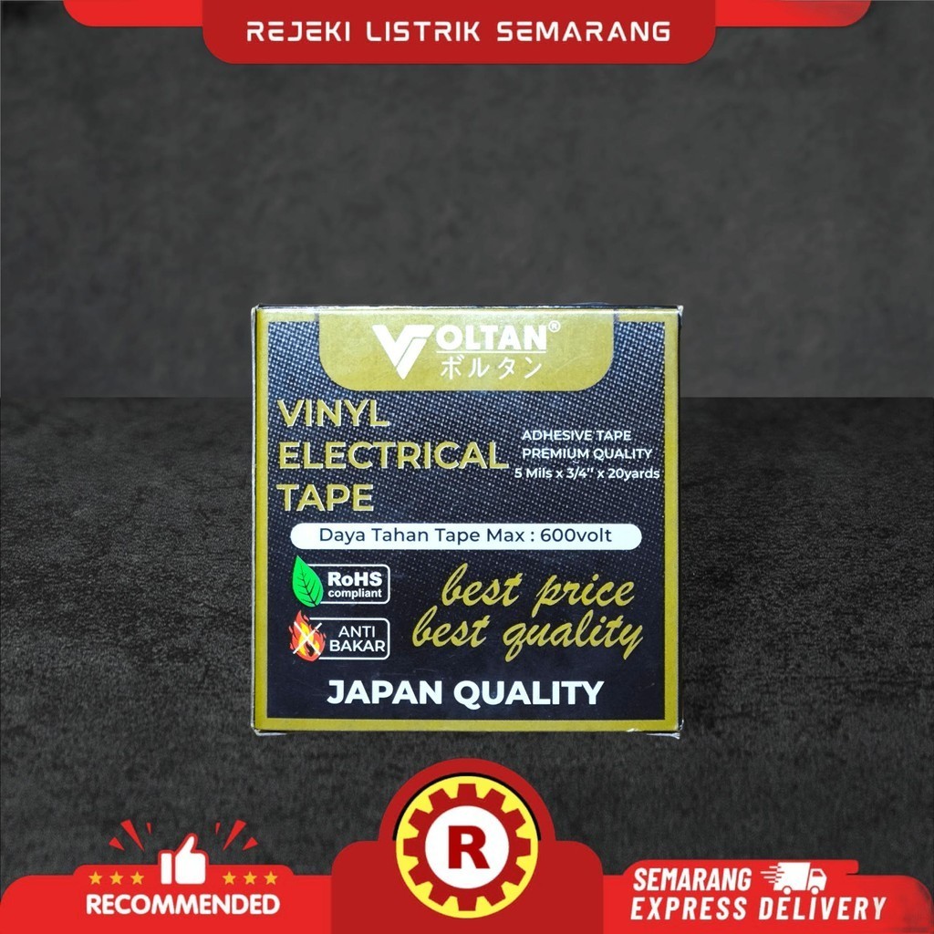 ISOLASI LISTRIK PREMIUM MERK VOLTAN 3 WARNA, HIJAU, MERAH, BIRU. ISOLASI LISTRIK WARNA.