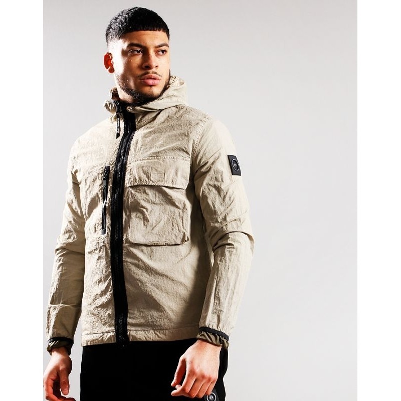 Marshall Artist Garment Dyed Hooded Jacket Stone Original