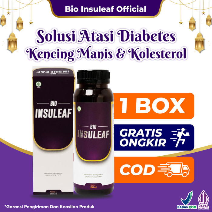 

Baru !! Bio Insuleaf Original 100% Solusi Diabetes Kencing Manis & Kolesterol