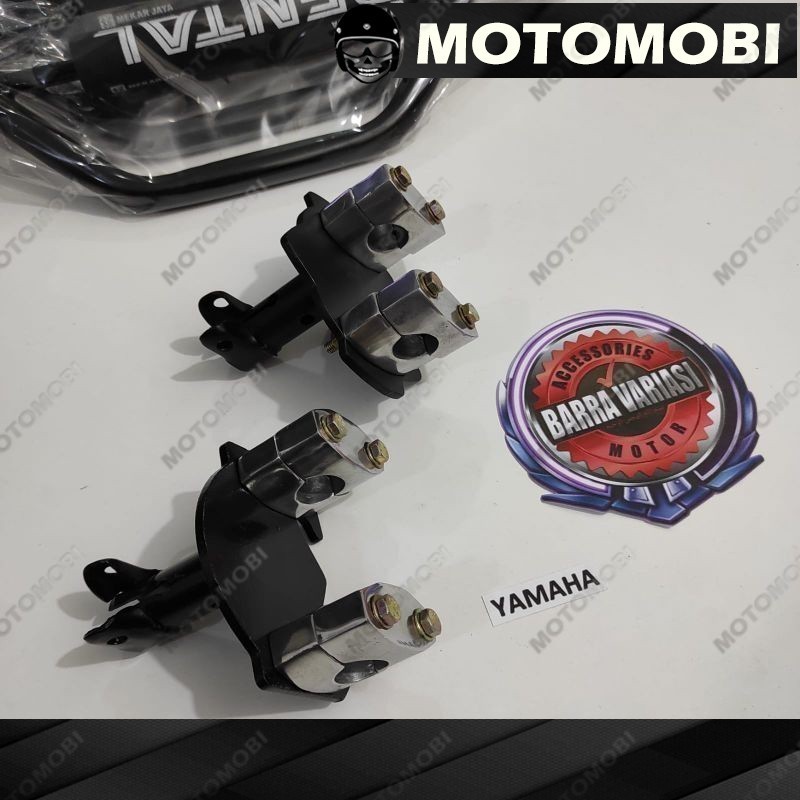 ADAPTOR DUDUKAN STANG SETANG STANK SETANK CUSTOM MOTOR SMASH 110 SHOGUN 125 UNIVERSAL BEAT STREET MI