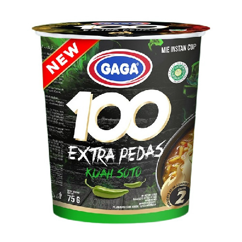 

GAGA MIE 100 EXTRA PDS CUP KUAH SOTO AS