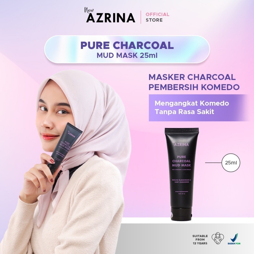 Azrina Pure Charcoal Mud Mask 25ml