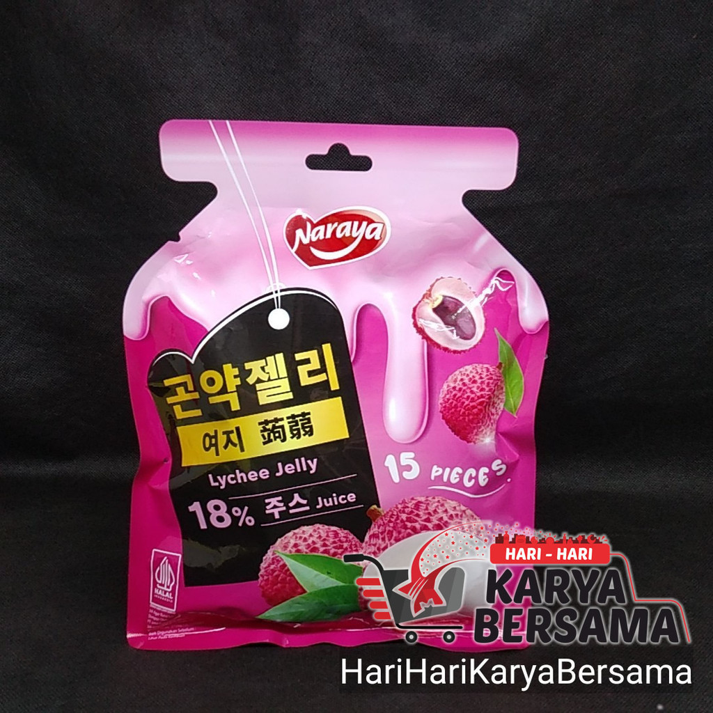 

NARAYA LYCHEE FLAVOURED KONNYAKU JELLY 300GR