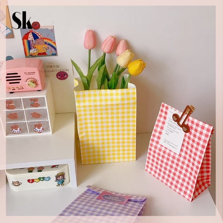 

SKSHOP Paperbag Grid Lucu 1 pcs - OT012