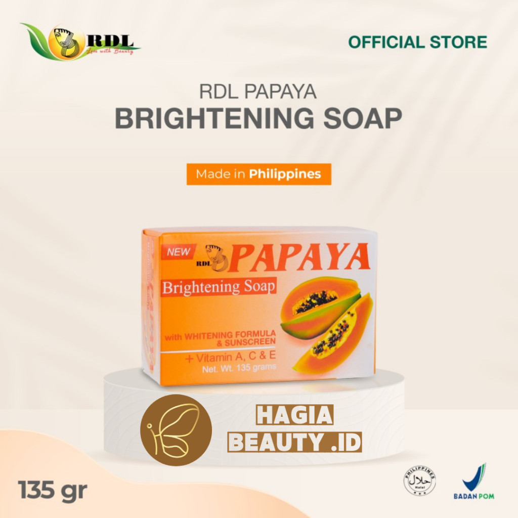 ORIGINAL - RDL Papaya Soap / sabun papaya / brightening soap -WHITENING SOAP