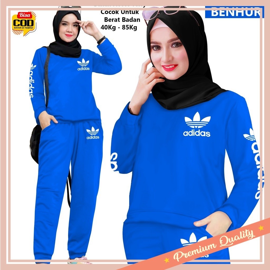 Set Olahraga Pakaian Sport Healing Jogging Murah Korean Style / Setelan Olahraga Wanita, SR 00014 Se