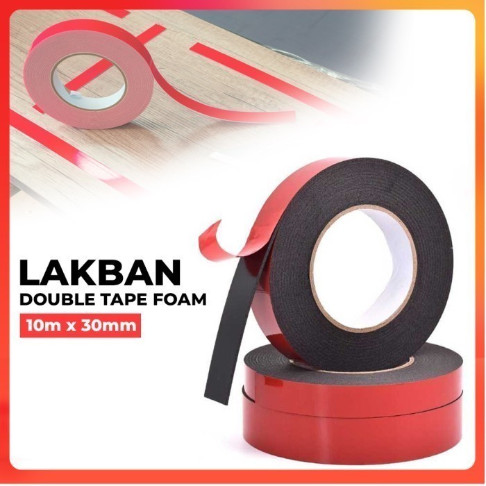 

Ecihen Lakban Tebal Double Tape Foam 10M 30 mm - Ech01 - Red