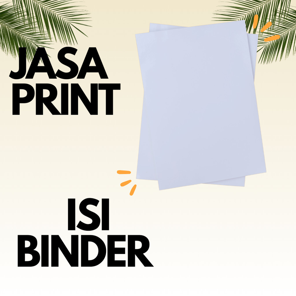 

JASA PRINT ISI BINDER A5 / B5