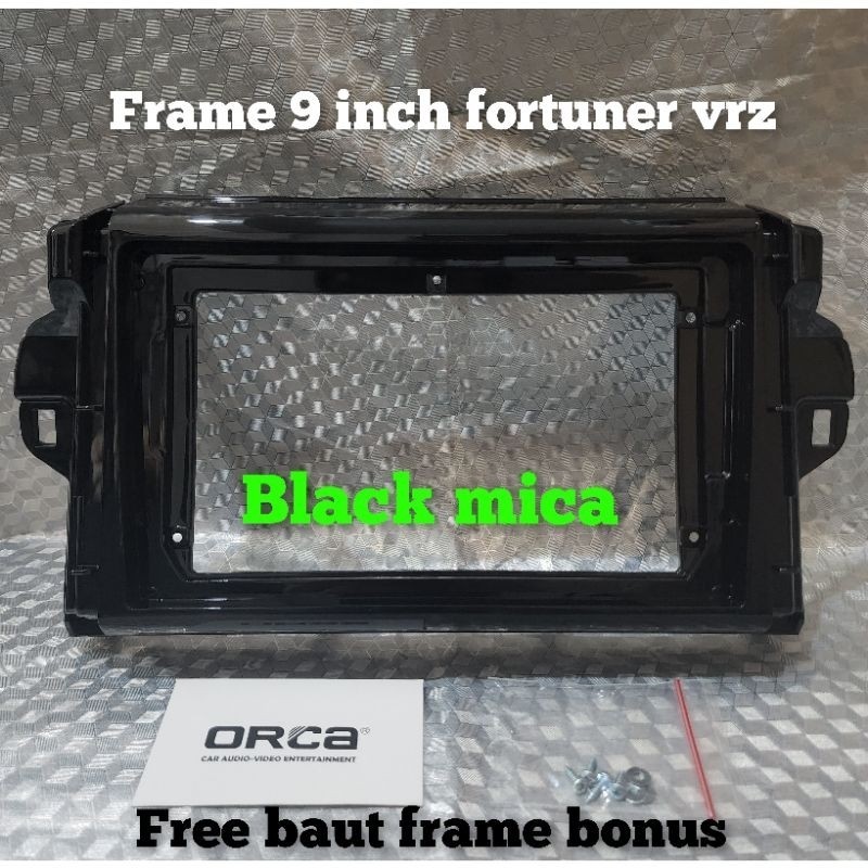 Frame head unit android 9 inch fortuner vrz 2016+