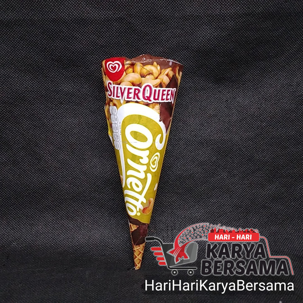 

ICE CREAM WALL'S CORNETTO SILVER QUEEN 108ML
