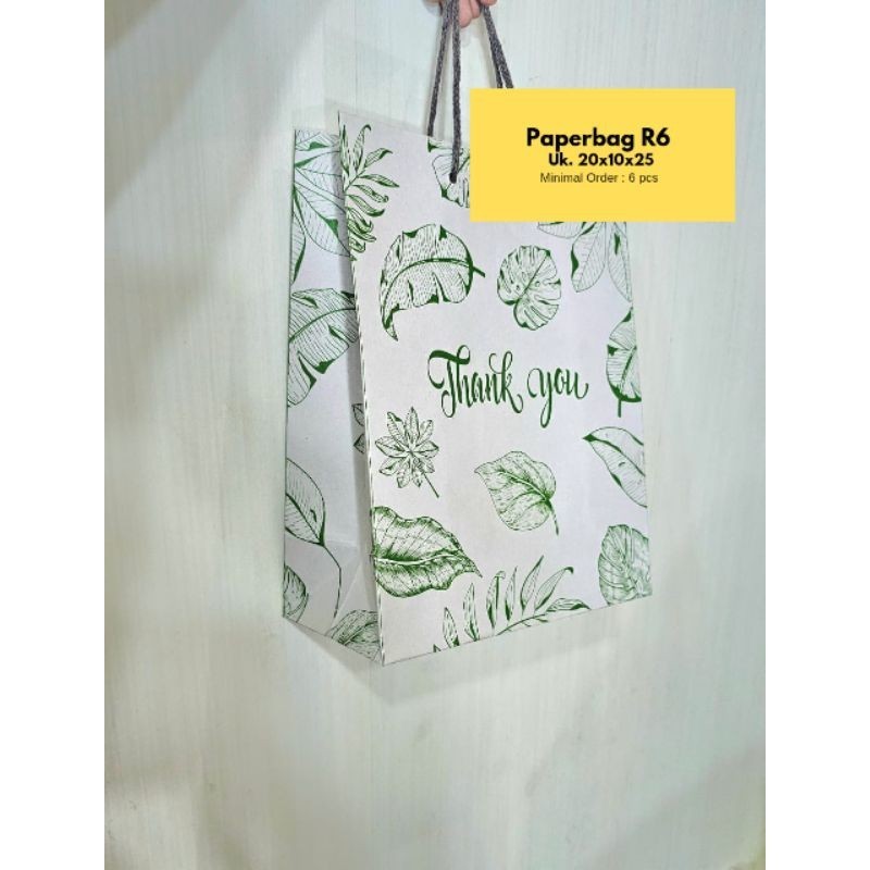 

NEEDS By NL Paper bag 20x25 Putih | Thankyou Hijau