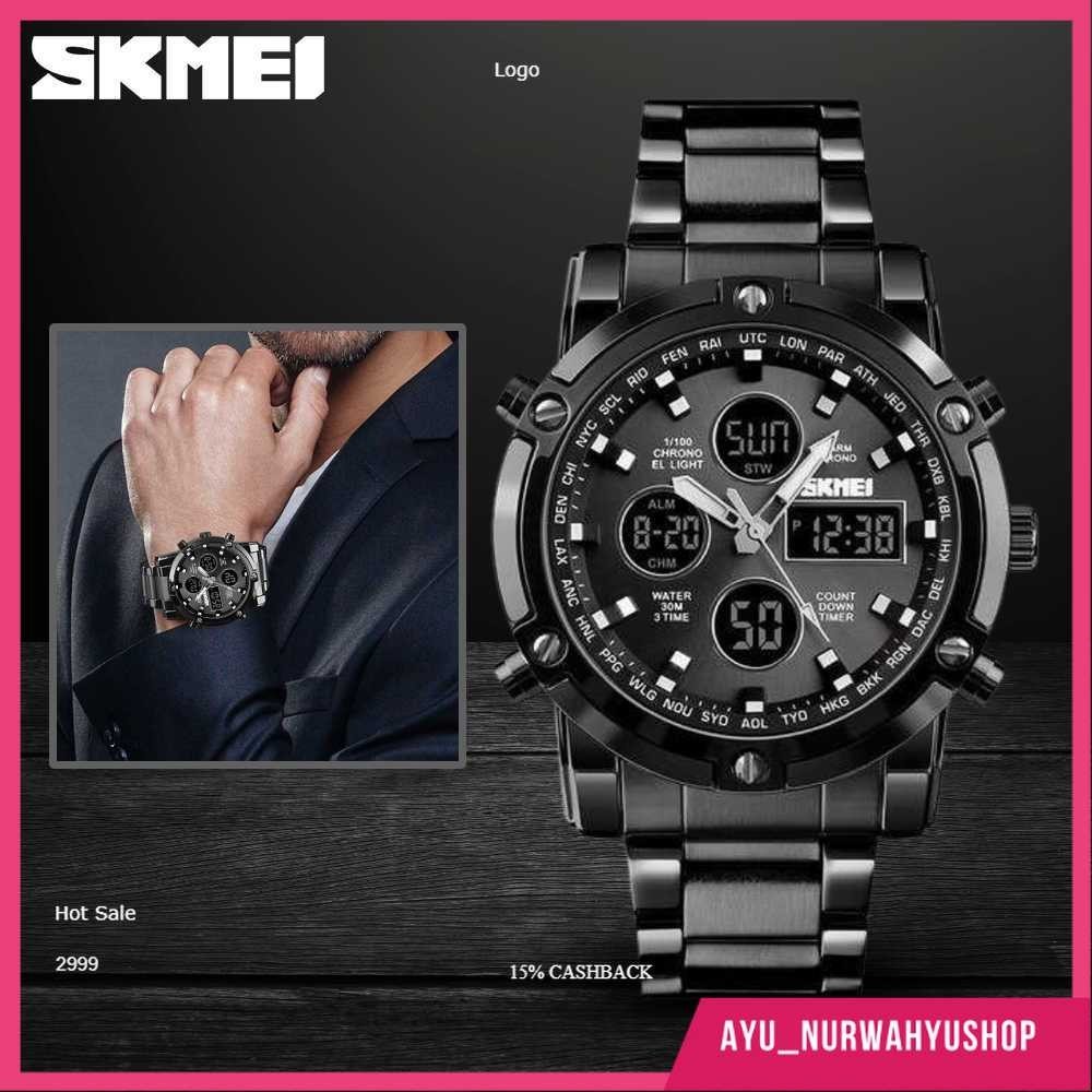 SKMEI Jam Tangan Kasual Digital Analog Pria - 1389