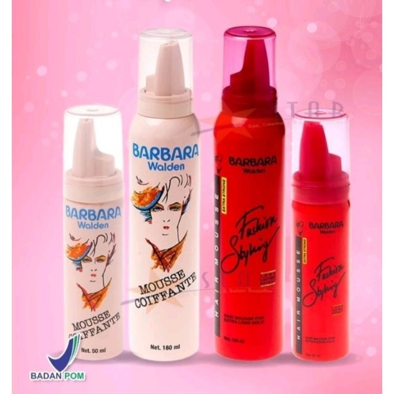 BARBARA WALDEN HAIR MOUSSE STYLING FOAM | barbara styling rambut