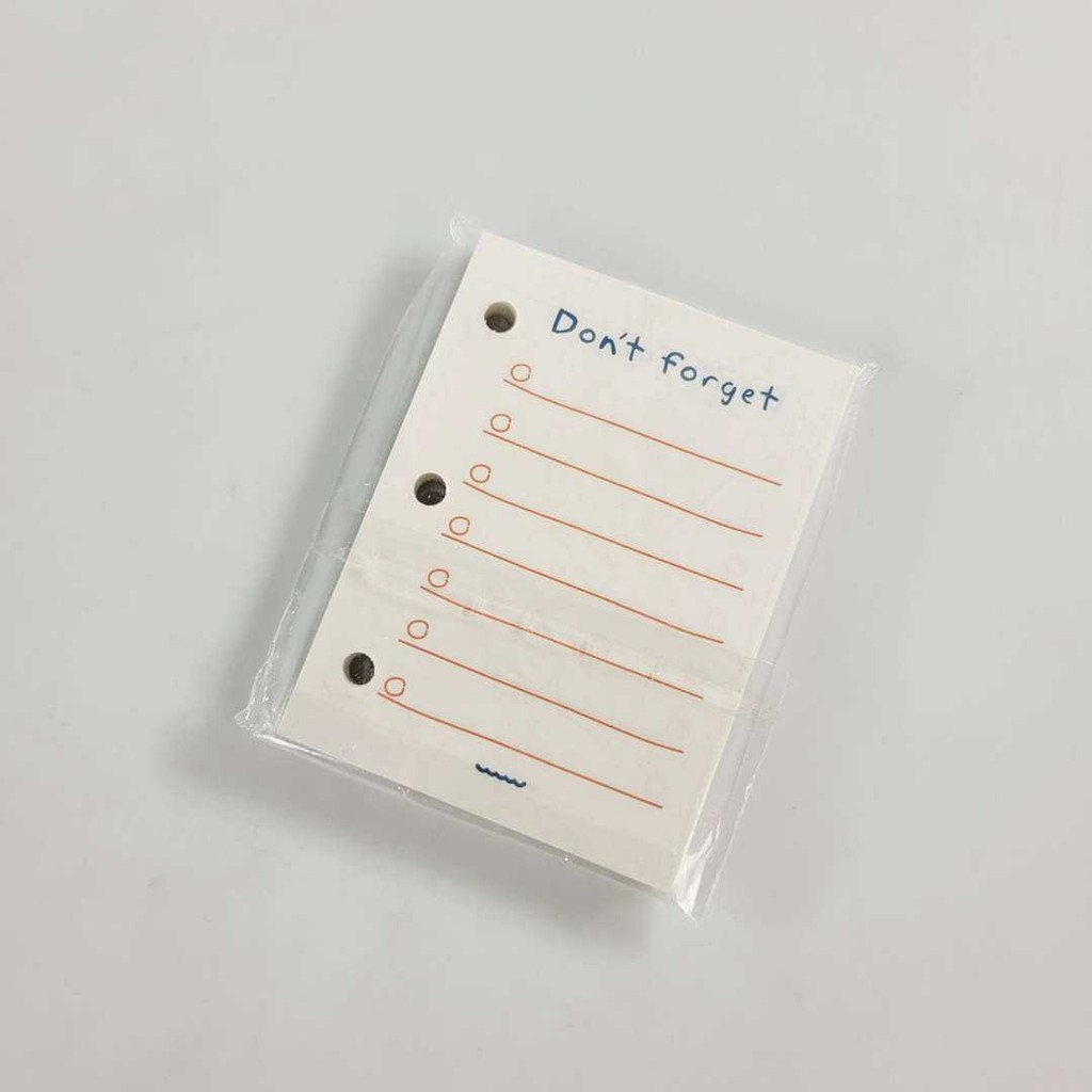 

Primal JIANWU Kertas Binder A8 3 Lubang Loose Leaf Paper 60 Sheets - JW68