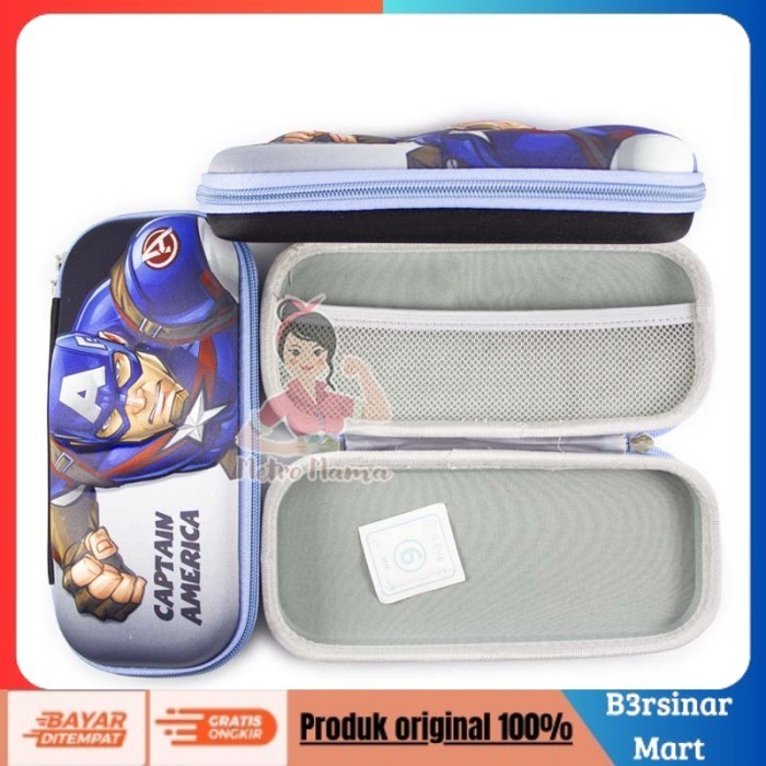 

[BAYAR DI TEMPAT] PROMO Kotak Tempat Pensil Timbul 3D EVA Anak Sekolah Captain Punch COD
