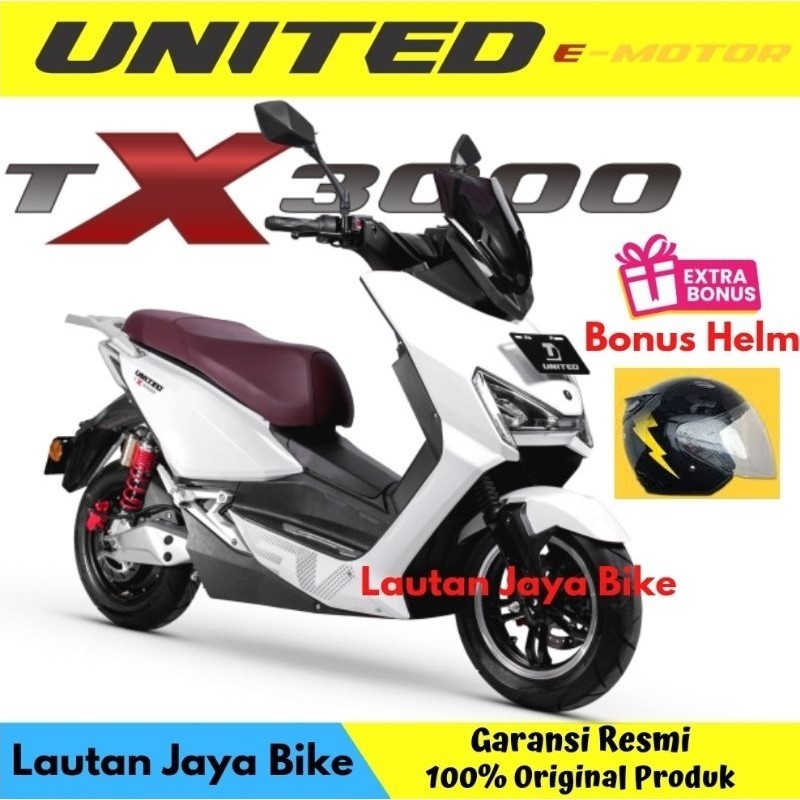 Sepeda Motor Listrik United TX3000 E Motor Electric Bike Motorcycle