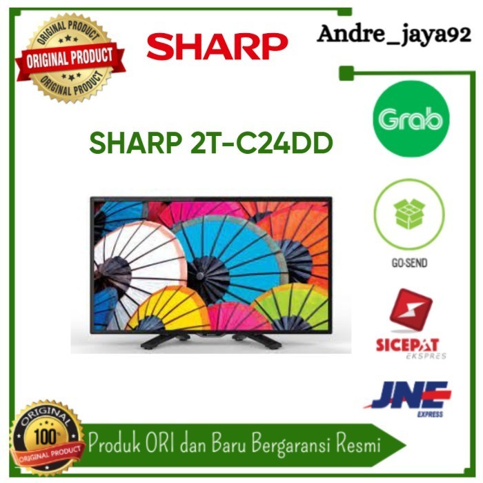 Led Tv Sharp 24 inch 24DD 24DD1 24DD1i 2T-C24DD1i Digital DVB T2 USB