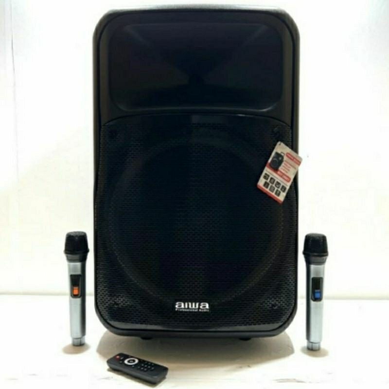 speaker portable 15 inch aiwa elegant 15 speaker karaoke bluetooth