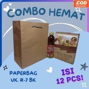

Paperbag R7 BK Cokelat Polos Ukuran 20x10x25 cm Isi 12 Pcs / Paper Bag / Tas Kertas / Tas Souvenir / Tas Hajatan / Tas Kado / Tas Snack / Hand Bag