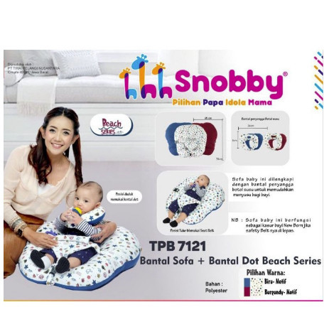 Bantal Sofa / Sofa Bayi + Bantal Dot Multifungsi Beach Series Snobby