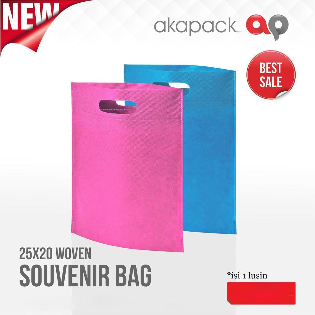 

Tas Souvenir 25x20 / Tas Woven / Tote bag / goodie bag / tas spunbond minimal 20pc