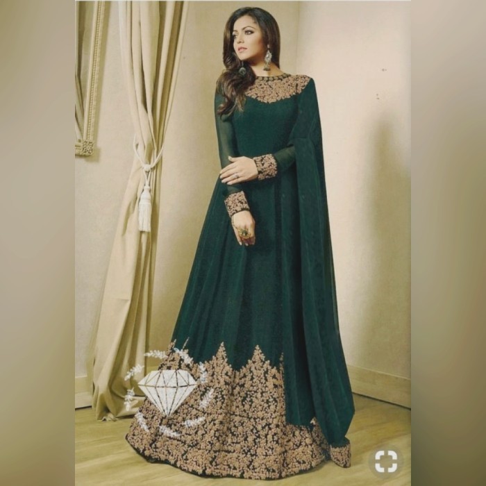 Baju India Miss Rani hijau botol baju muslim pesta mewah mx dras vt