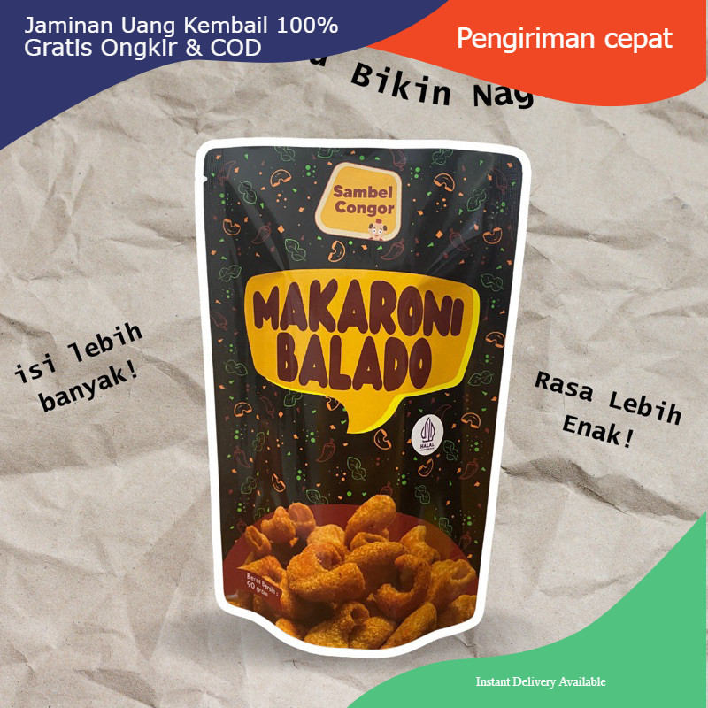 

Makaroni Balado by Sambel Congor / Snack viral jajanan enak makaroni bumbu INSTAN TERMURAH