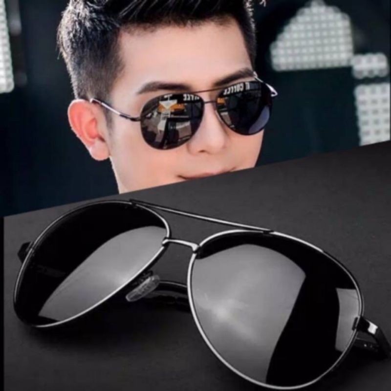 KACAMATA HITAM PRIA PD6333 KACAMATA LENSA POLARIZED ANTI SILAU ANTI AINAR UV400