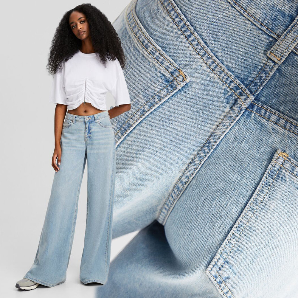 Ay00 Luunashop Celana Jeans Wanita [ Bershkka ] Wide Leg and Palazzo Jeans Collection