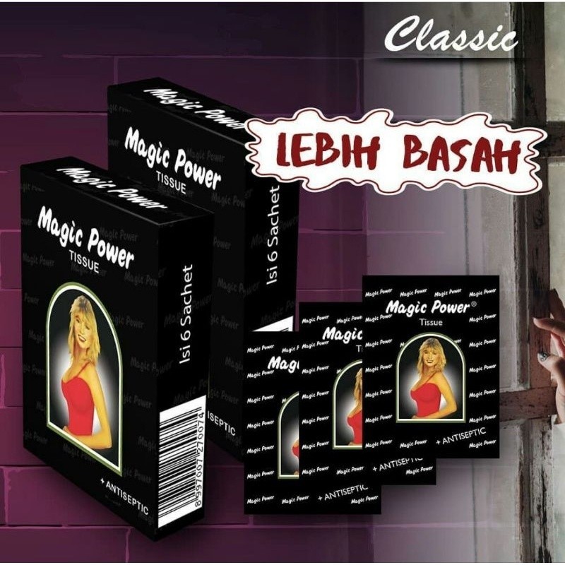 

tisu Majig Power original Silicon Elastis Bergerigi Halus