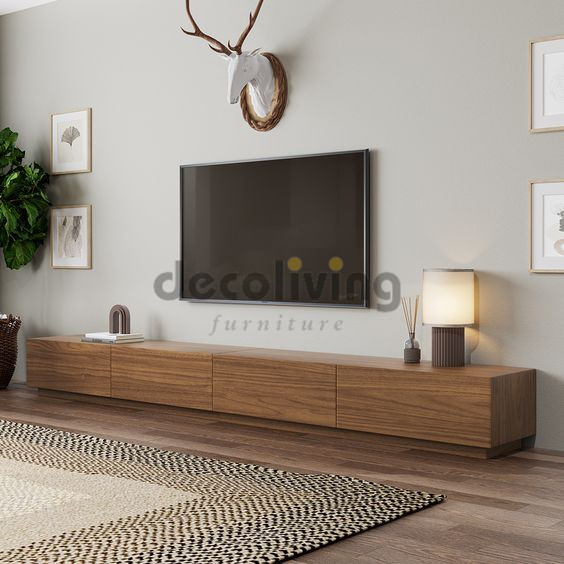 Decoliving Meja TV / Rak TV Minimalis Modern 200/240 CM UP TO TV 62 INCH