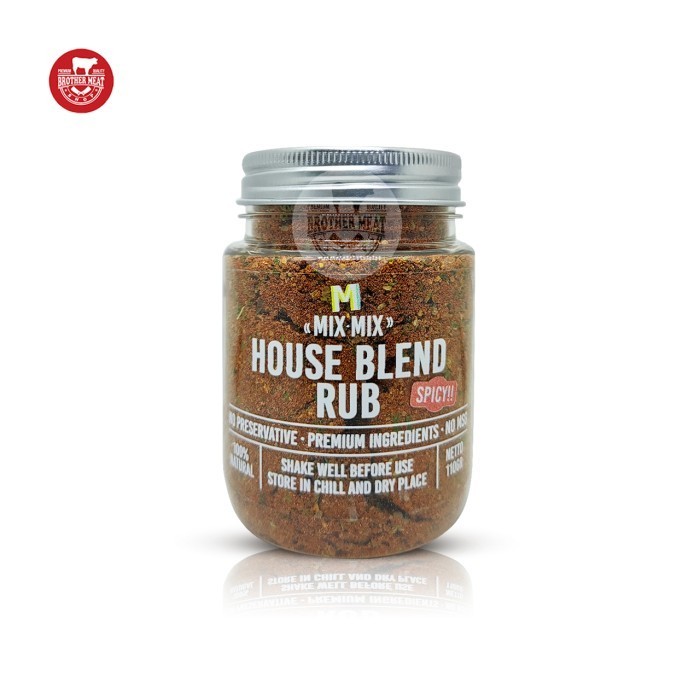 

Mix Mix House Blend Rub, Bumbu Marinasi Kering / Tabur Serbaguna 110gr - Spicy 110gr