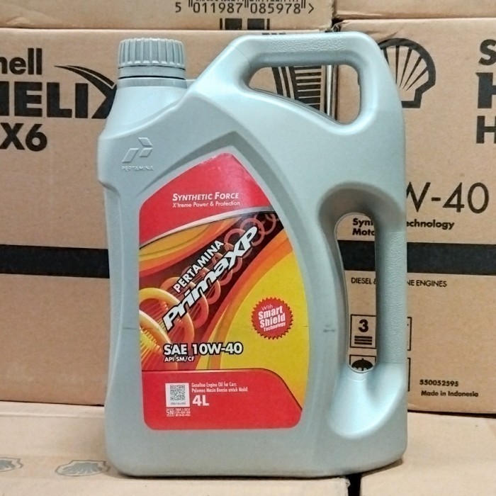 (MLS) OLI MESIN MOBIL BENSIN PERTAMINA PRIMA XP 10W-40 4 LITER By Duniavariasi Surabaya