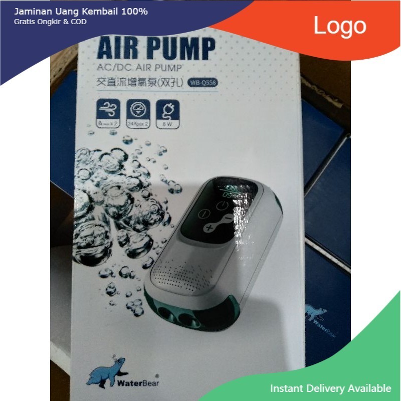 AERATOR AC/DC / AIR PUMP OTOMATIS WATER BEAR WB-Q558