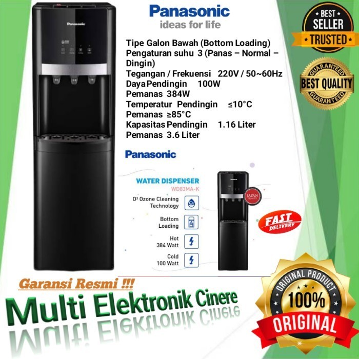 Panasonic Water Dispenser NY-WDB83MA (Galon Bawah)