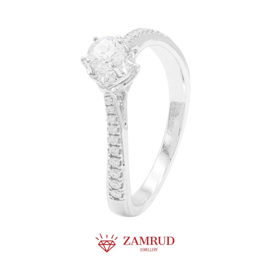 GIA Cincin Berlian 35033 FLR Zamrud Jewellery