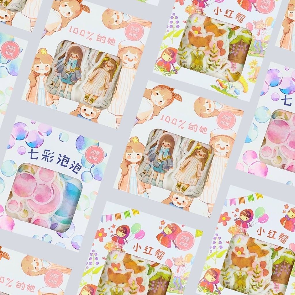 

FRESH PASTRY STICKER PACK Paper Style Full Color Aesthetic Scrapbook Jurnaling