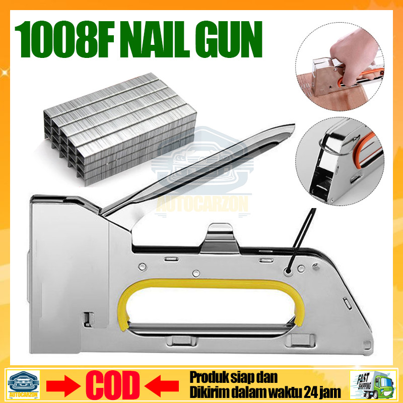

✦Ready ya,COD✦ Stepler Gun 1008F Alat Stapler Tembak Jok Kulit Motor Stapler Jok Staples Stepler Tembak Gun Tacker Alat Staples Tembak Staples Tembak Gun Tacker Stapler Staples Perekat