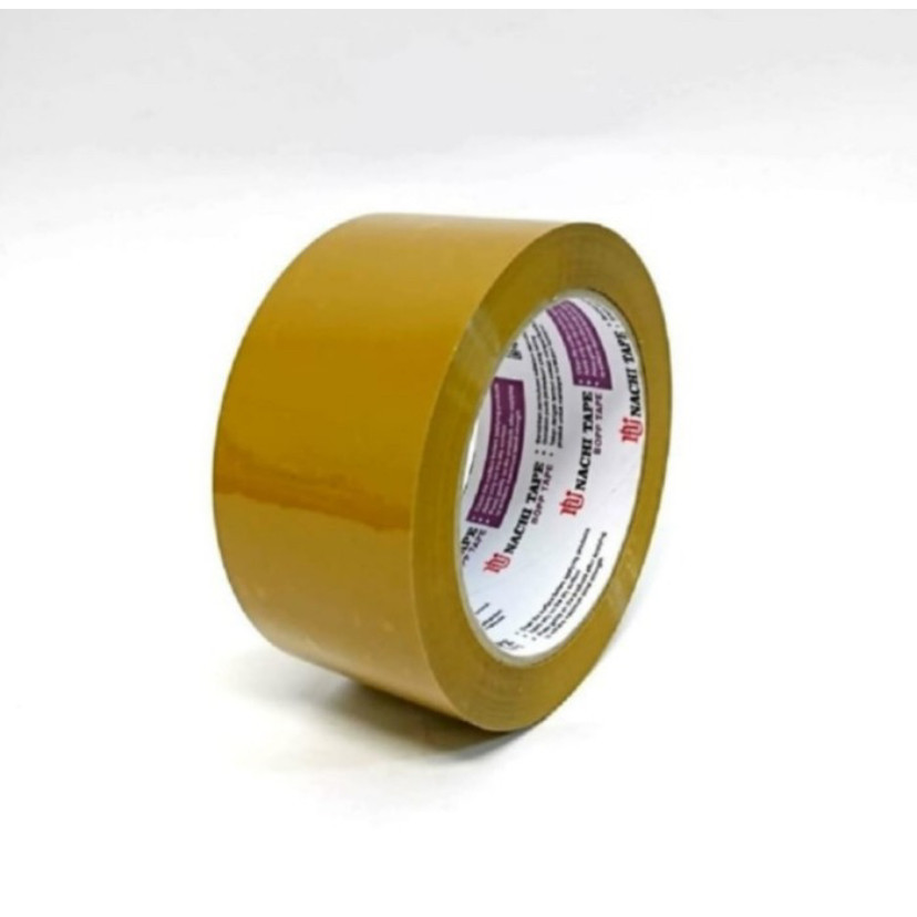 

Lakban Nachi 48 mm 90 Yard OPP Tape Packing - Coklat
