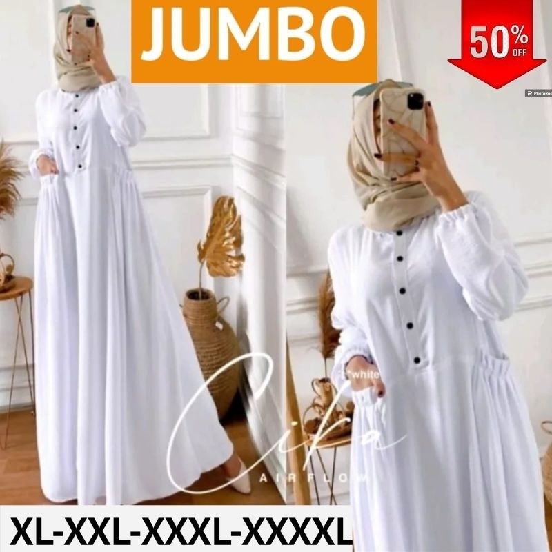 GAMIS JUMBO XXXL XXXXL LD 130 LD 140//BAJU WANITA MODEL BARU / MURAH PROMO