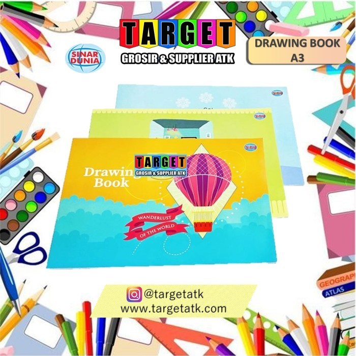 

✨LARIS✨ -SIDU BUKU GAMBAR A3 PACK/DRAWING BOOK/A3 - PACK (5 BUKU)