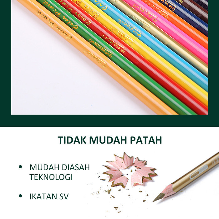 

✨LARIS✨ -36/72 Warna Pensil Warna Berbasis Minyak Set Pensil Gambar Segitiga Wa - 72PCS