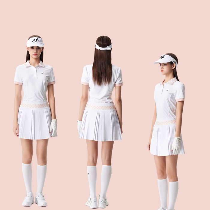 Baju & Rok Wanita Golf / Baju & Rok Olahraga Wanita NET Set Short Sleeve